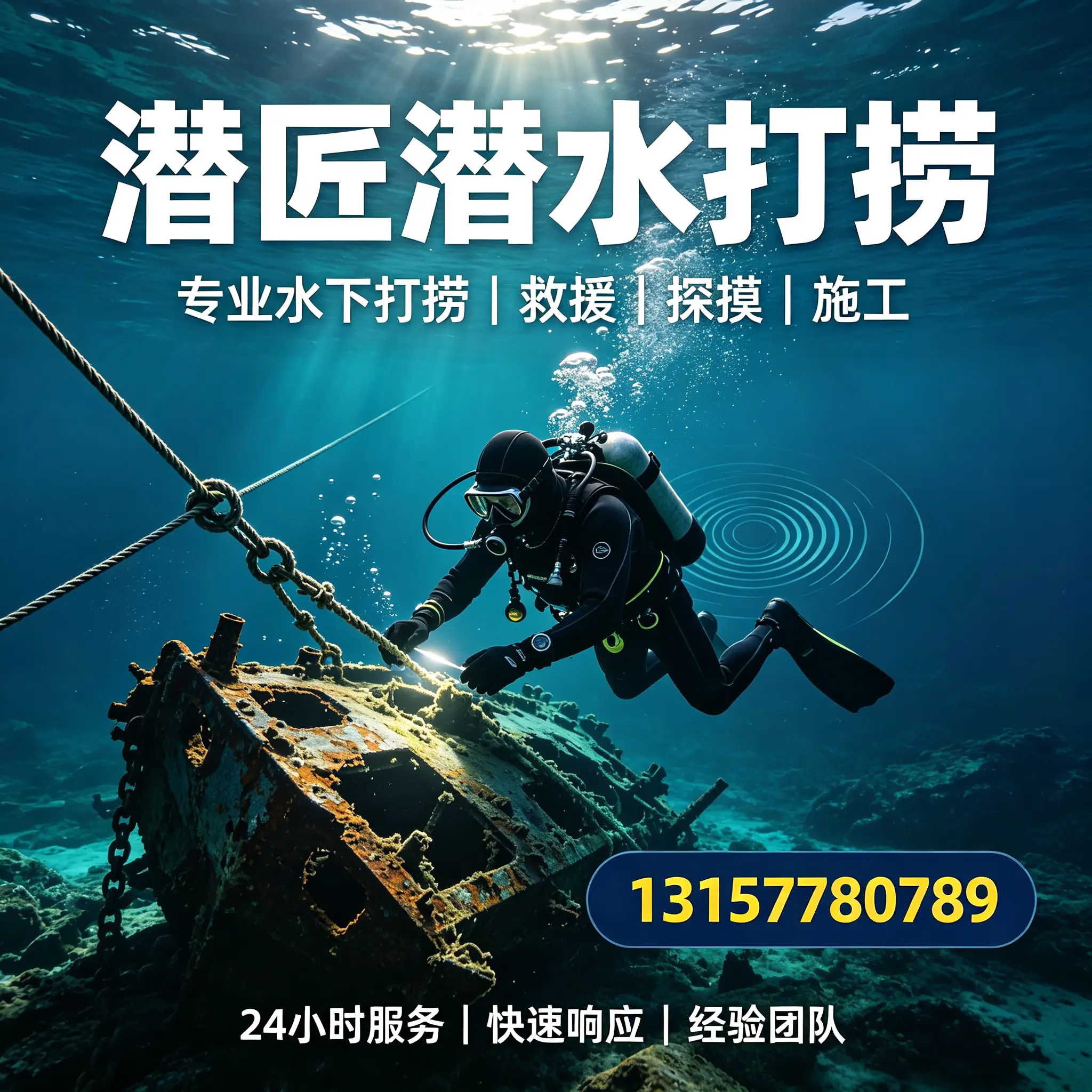 开鲁水下打捞作业服务产品
